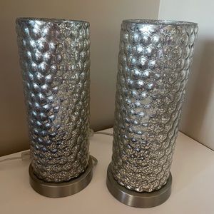 Side Lamps - 2 silver/gold